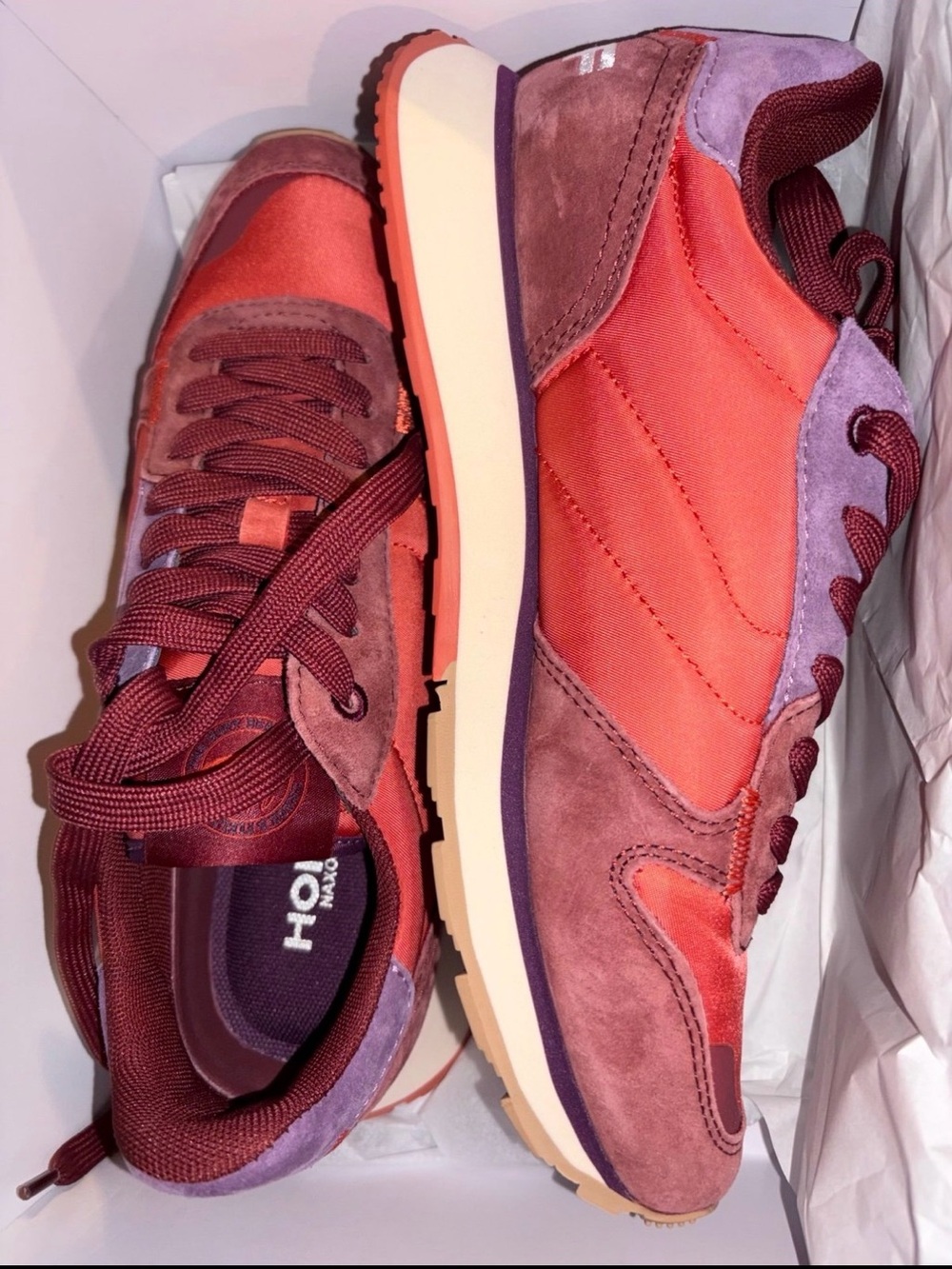 Woman’s Burgundy & Purple Retro Runner Sneakers HOFF